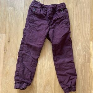 GAP Kids Burgundy Regular Fit Casual Pants Size S